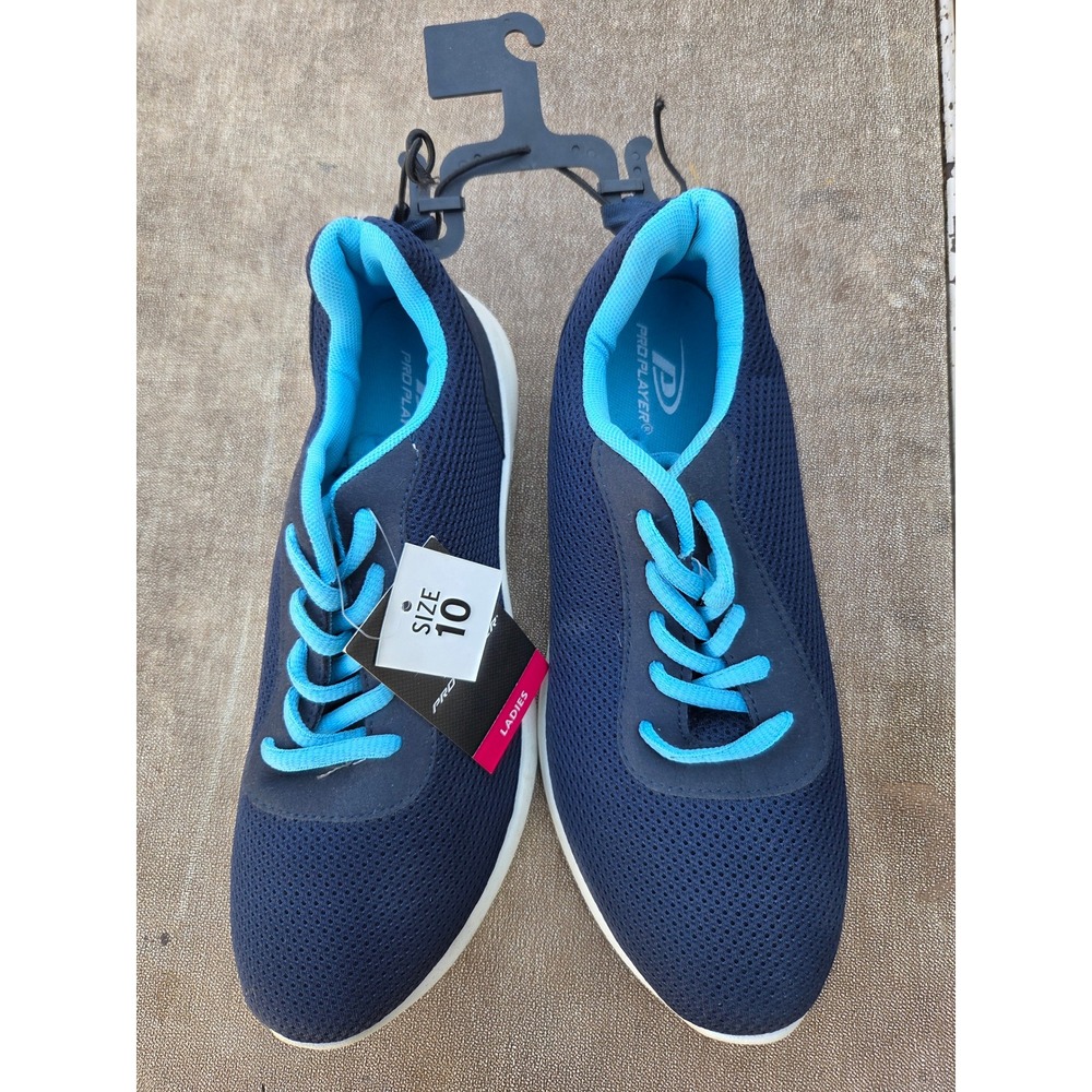 Pro Player Ladies Navy Blue Mesh Lace Up Athletic Sneakers Shoes Size 10